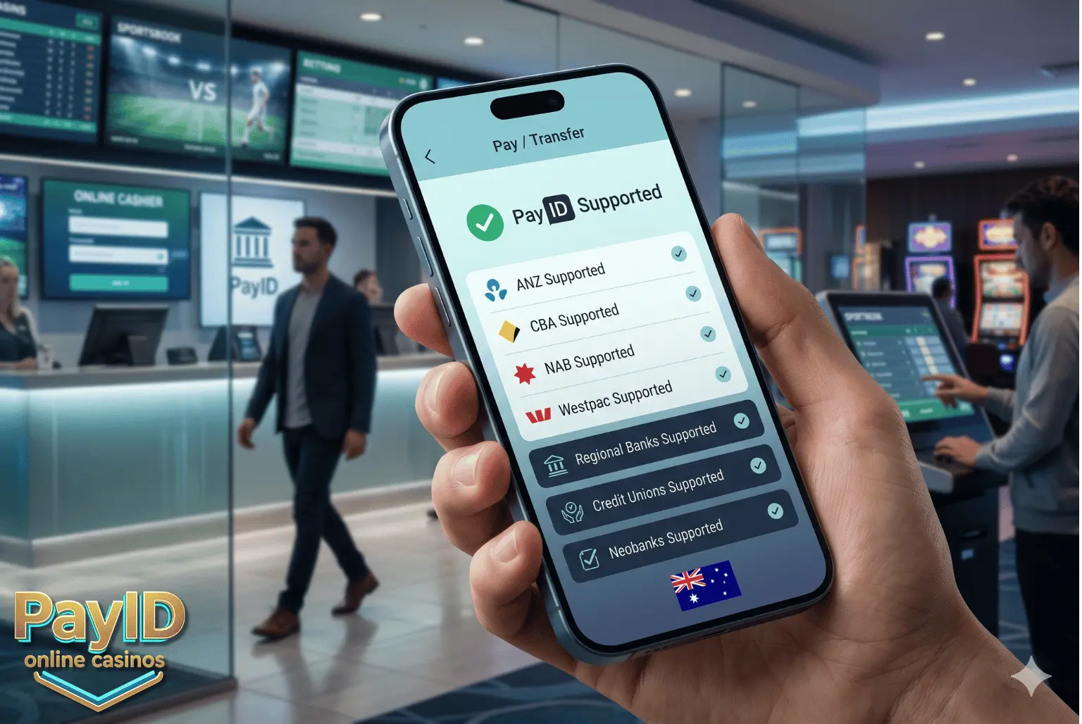 Australian banks supporting PayID, including major banks, regional institutions, credit unions, and neobanks